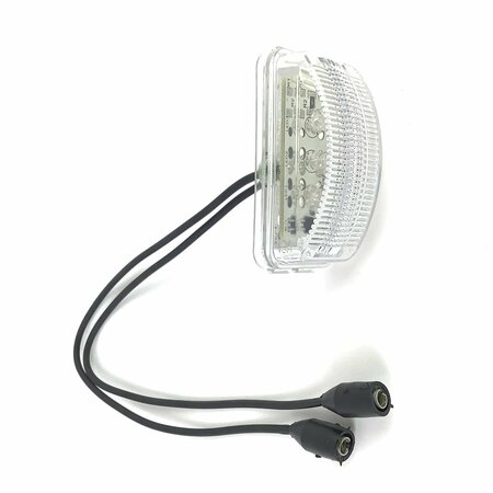 TRUCK-LITE LED, 3 Diode, License Light, Rectangular, Bracket Mount, Hardwired, Female PL-10, 12V 15205-3